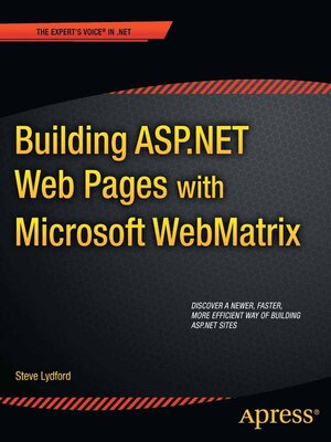 cover image of Building ASP.NET Web Pages with Microsoft WebMatrix